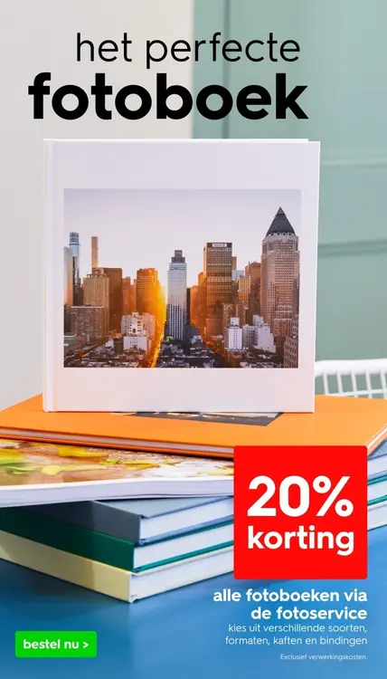 Aanbieding: Alle fotoboeken via de fotoservice
