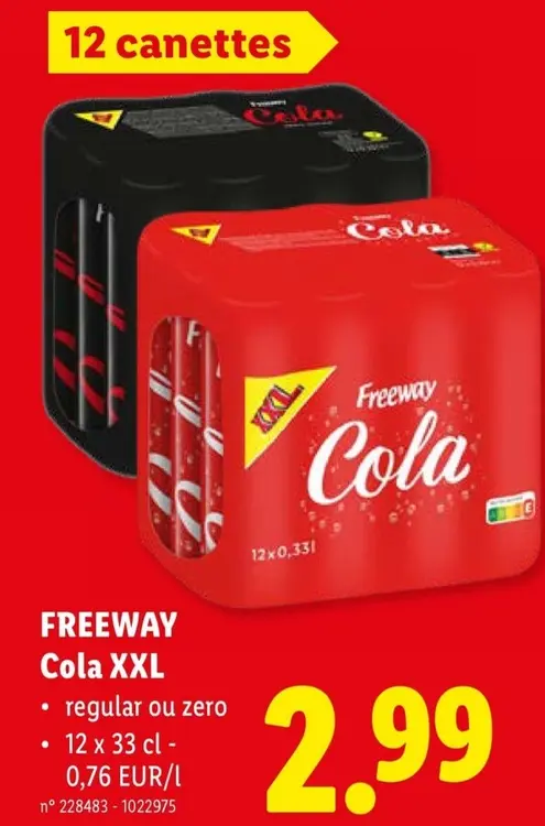 Offre: Freeway Cola XXL