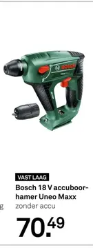 Aanbieding: Bosch 18 V accuboorhamer Uneo Maxx