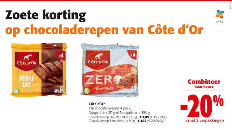 Promotie: Chocoladerepen van Côte d'Or