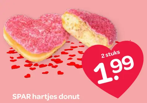Aanbieding: Hartjes donut