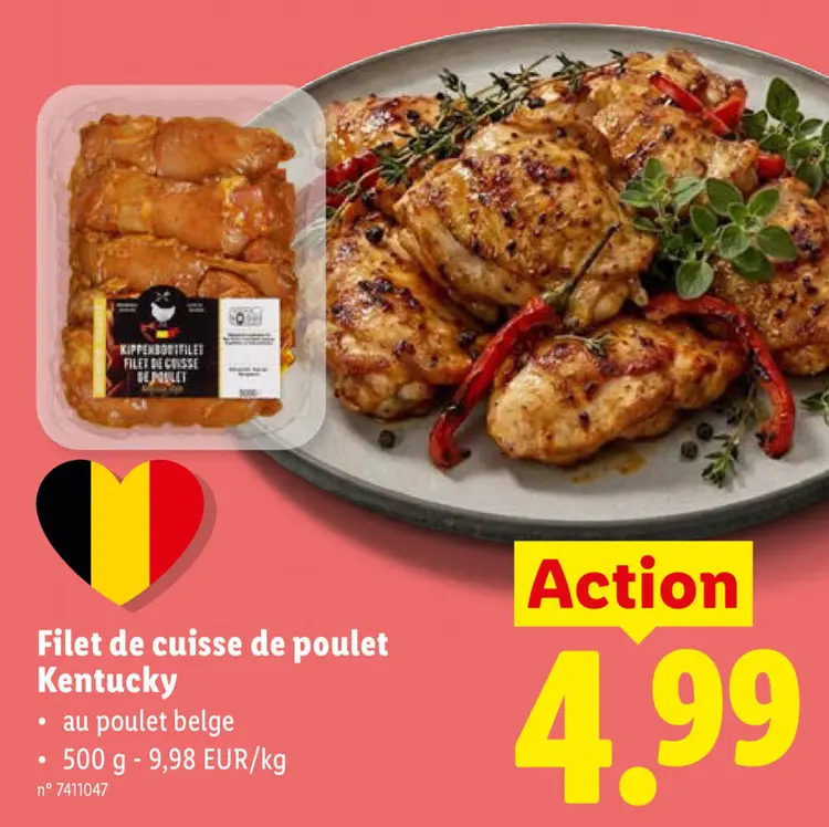 Offre: Filet de cuisse de poulet Kentucky