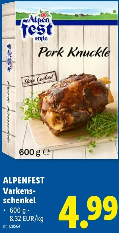 Promotie: Alpen Fest style Varkensschenkel