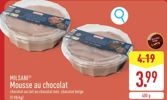 Offre: Mousse au chocolat