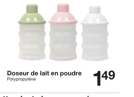 Offre: Doseur de lait en poudre