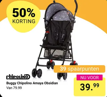 Aanbieding: Buggy Chipolino Amaya Obsidian
