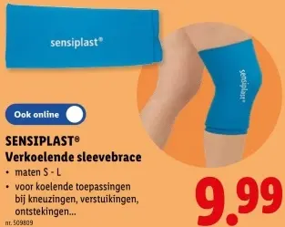 Promotie: Verkoelende sleevebrace