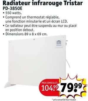 Offre: Radiateur infrarouge