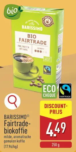 Promotie: Fairtrade-biokoffie
