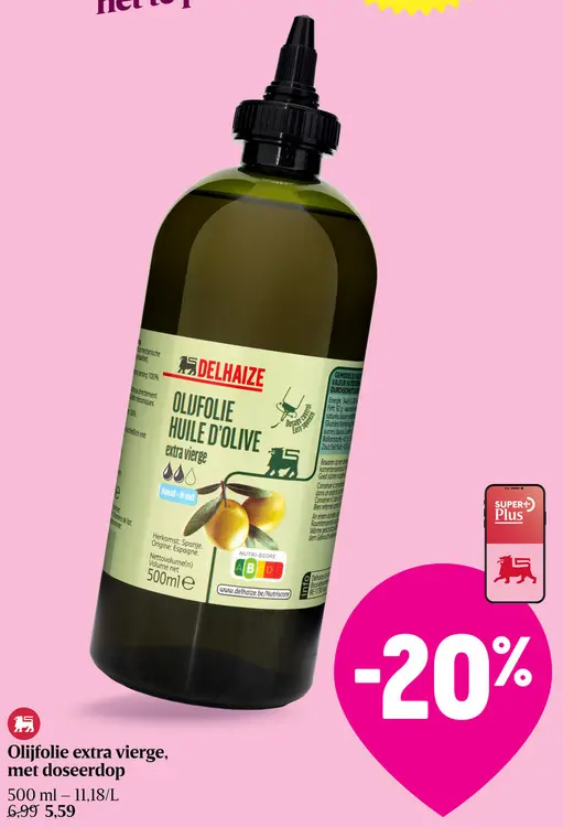 Promotie: Olijfolie extra vierge, met doseerdop