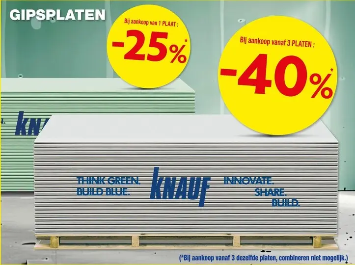 Promotie: Gipsplaten