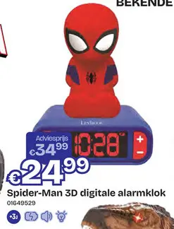 Aanbieding: Spider-Man 3D digitale alarmklok