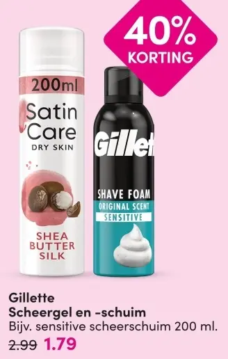 Aanbieding: Scheergel en -schuim