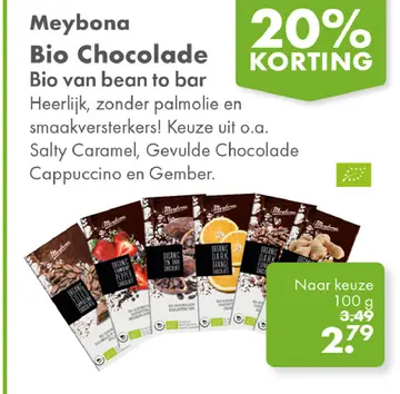 Aanbieding: Meybona Bio Chocolade Bio van bean to bar