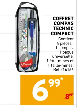 Offre: Coffret compas technic compact