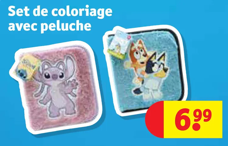 Offre: Set de coloriage avec peluche