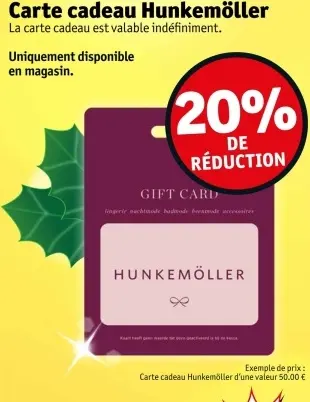 Offre: Carte cadeau