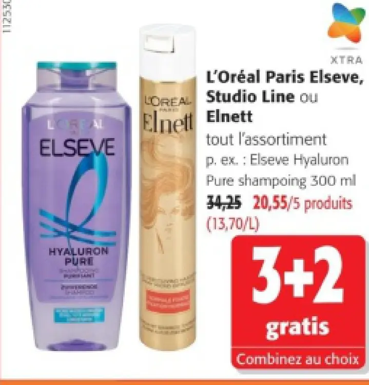Offre: Elseve Hyaluron Pure shampoing