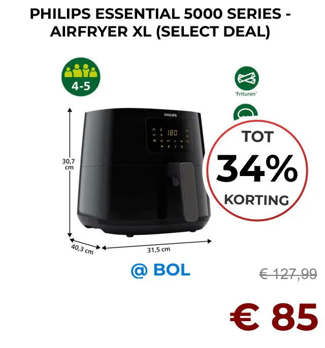 Aanbieding: Essential 5000 series - airfryer xl
