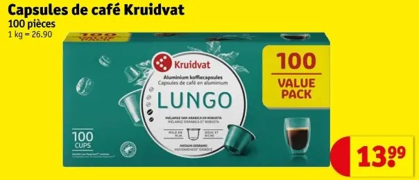 Offre: Capsules de café