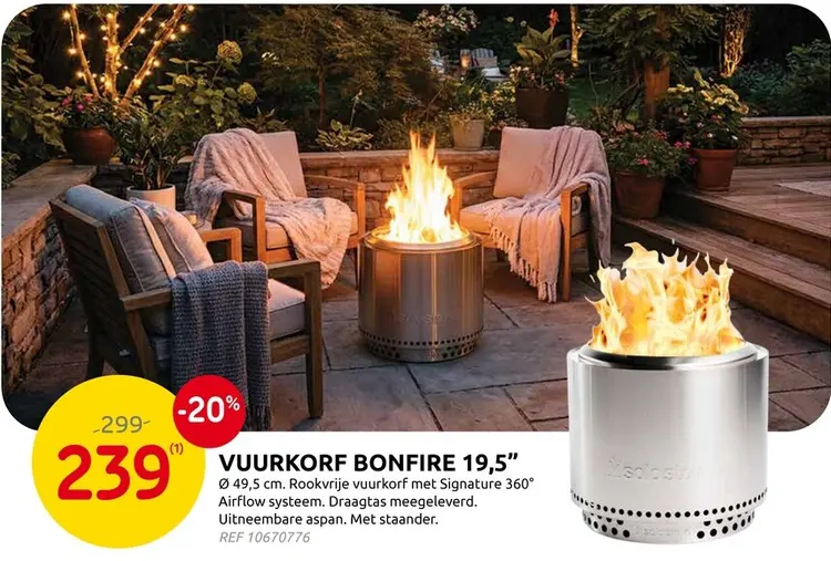 Promotie: Vuurkorf Bonfire 19,5"