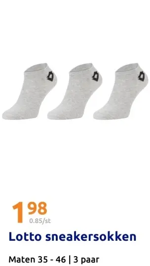 Aanbieding: Lotto sneakersokken