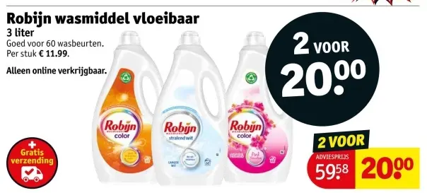 Aanbieding: wasmiddel vloeibaar