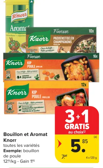 Offre: Bouillon et Aromat