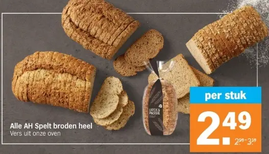 Aanbieding: AH Spelt broden heel
