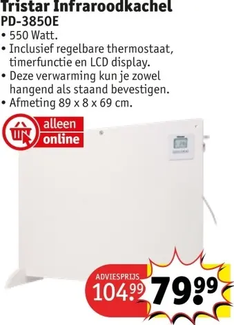 Aanbieding: Infraroodkachel PD-3850E
