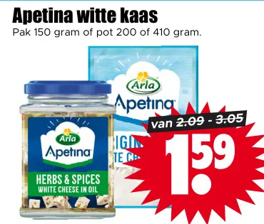 Aanbieding: Apetina witte kaas