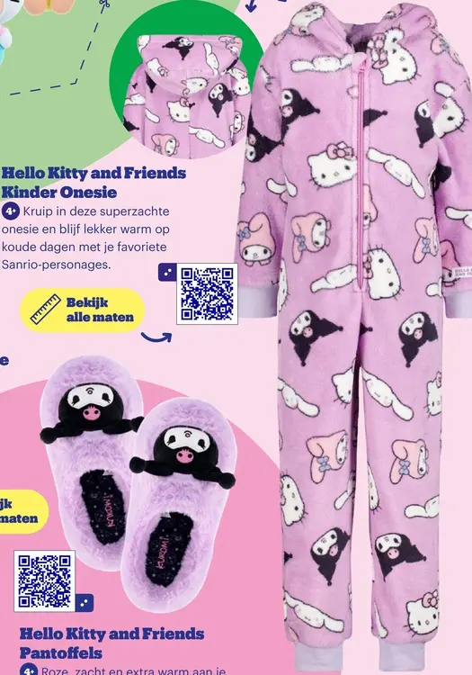 Aanbieding: Hello Kitty and Friends Kinder Onesie