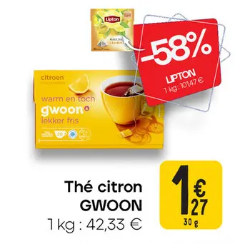 Offre: Thé citron GWOON