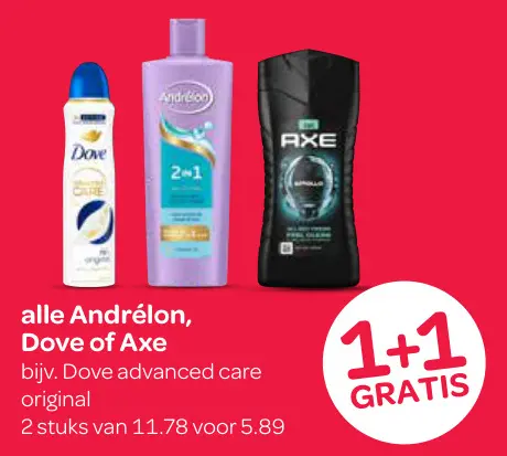 Aanbieding: Andrélon, Dove of Axe