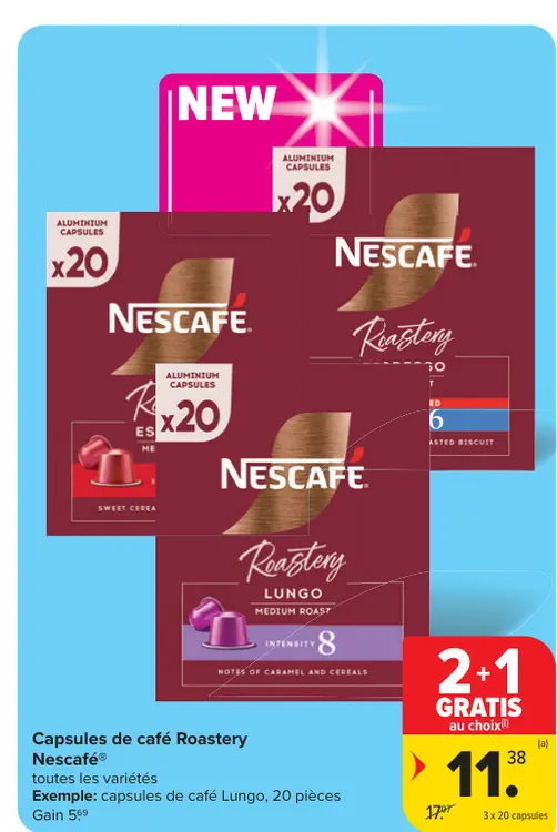 Offre: Capsules de café Roastery