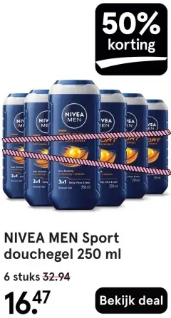 Aanbieding: Sport douchegel 250 ml