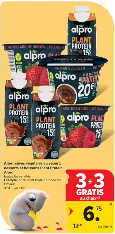 Offre: Alternatives végétales au yaourt, desserts et boissons