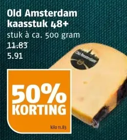 Aanbieding: Old Amsterdam kaasstuk 48+