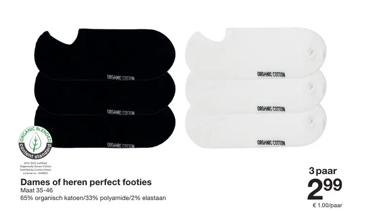 Promotie: Dames of heren perfect footies