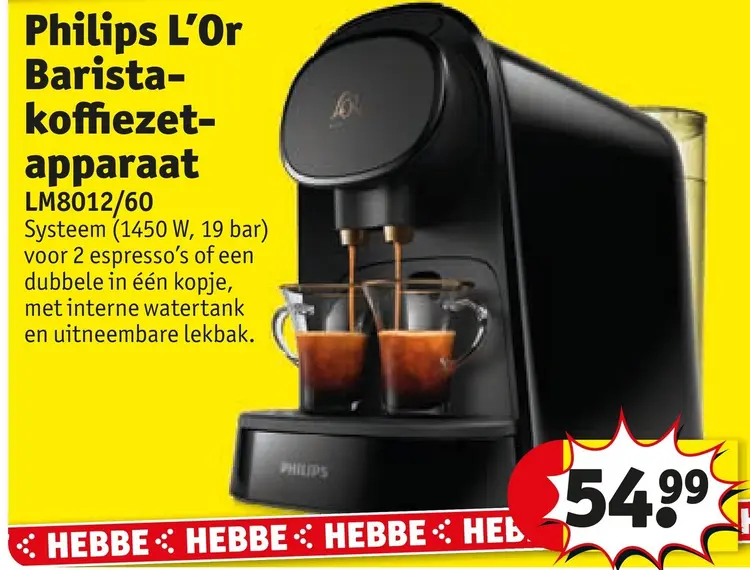 Aanbieding: L'Or Barista-koffiezetapparaat