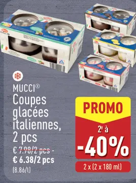 Offre: MUCCI Coupes glacées Italiennes