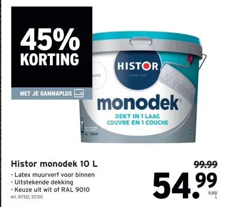 Aanbieding: Histor monodek