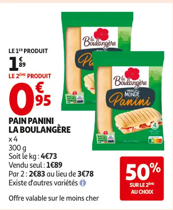 Offre: Pain panini