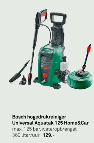 Aanbieding: hogedrukreiniger Universal Aquatak 125 Home&C