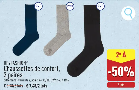 Offre: Chaussettes de confort