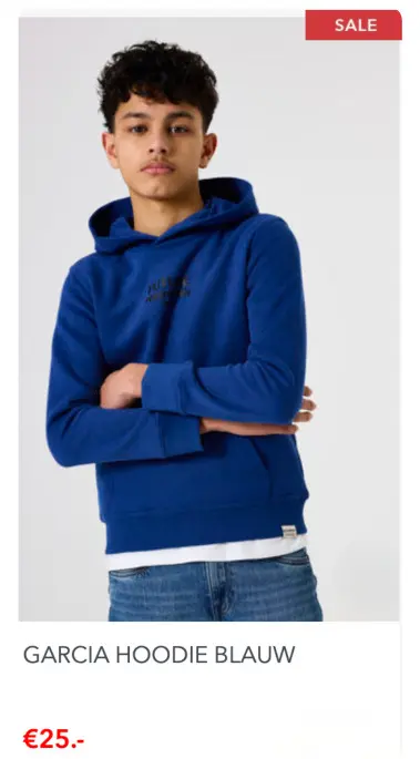 Promotie: Hoodie blauw