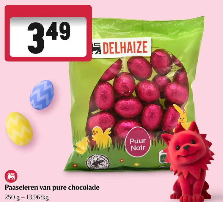 Promotie: Paaseieren van pure chocolade