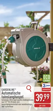 Aanbieding: Automatische tuinslanghaspel