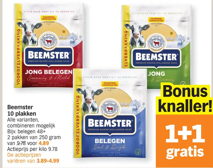 Promotie: Beemster 10 plakken