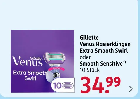 Aanbieding: Venus Rasierklingen Extra Smooth Swirl oder S